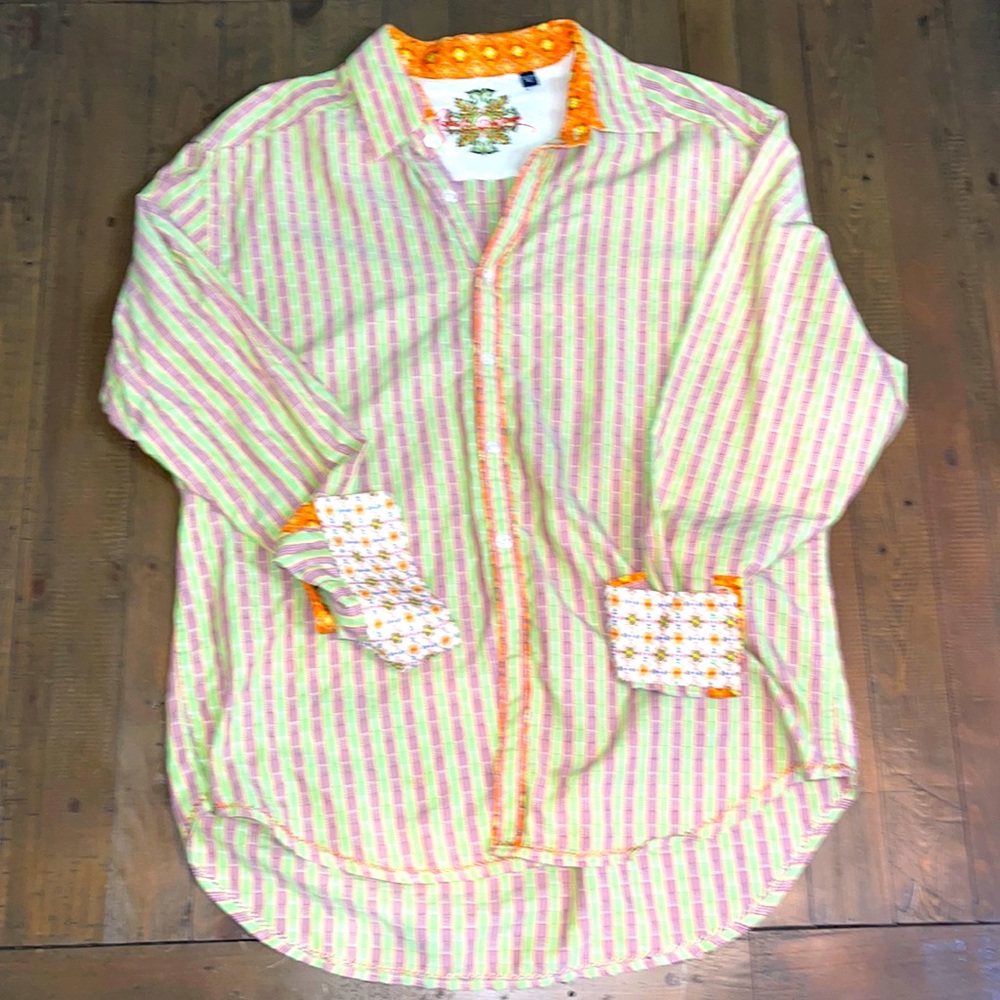 ROBERT GRAHAM BUTTON DOWN SHIRT 2XL (Gently Worn)